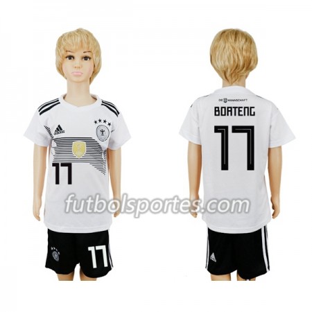 Camisetas Alemania Boateng 17 Niño Primera Equipacion Mundial 2018